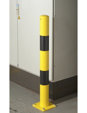 Poteau de protection 90 cm jaune et noir  