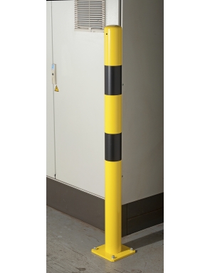 Poteau de protection 120 cm jaune et noir 