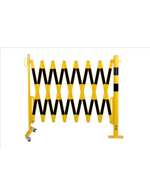 barrière extensible jaune-noir 4m Ø60mm 