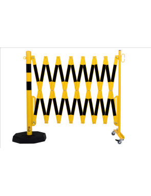barrière extensible jaune-noir 4m Ø60mm 