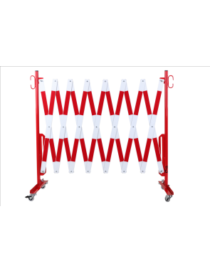 barrière extensible rouge-blanc 4m rouleau 