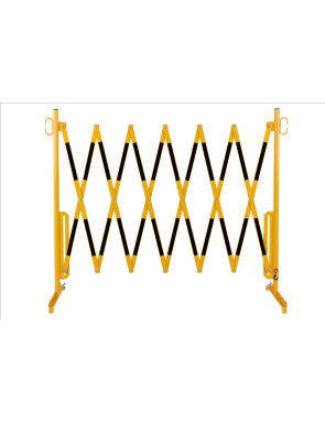 barrière extensible jaune-noir 3.6m standard 